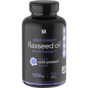 روغن بذر کتان با امگا 3 "اسپورت ریسرچ" Flaxseed Oil & Omega